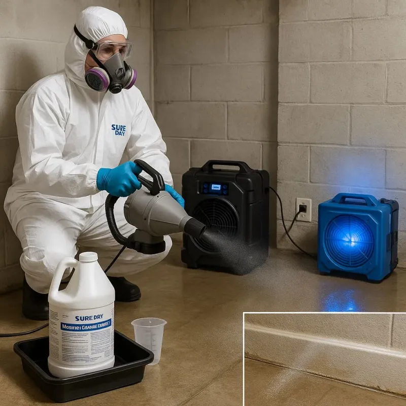 Sanitization and Odor Removal process in Norton Center, MA