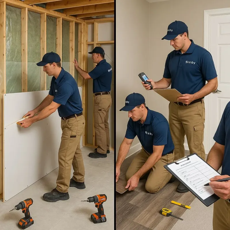 Repairs and Reconstruction process in Norton Center, MA